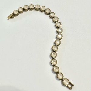 Antique Ivory Ice Bracelet from touchstone crystal by Swarovski